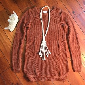 Burnt Orange Pullover Sweater